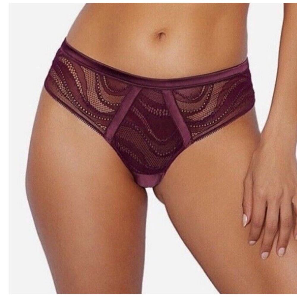 Pleasure State Amelia Panties Size XL Midi Brief Fig Underwear Intimate NWT